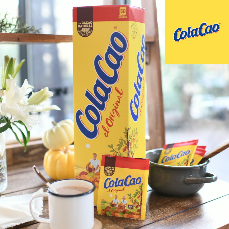 楽天市場】ColaCao コラカオタワー 50袋入り 18g アイスココア
