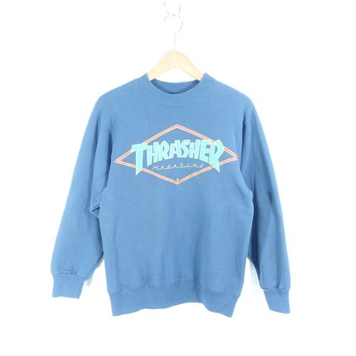 レア商品 90's THRASHER MAGAZINE ネイビー スウェット レア商品 90's THRASHER MAGAZINE ネイビー スウェット 90s