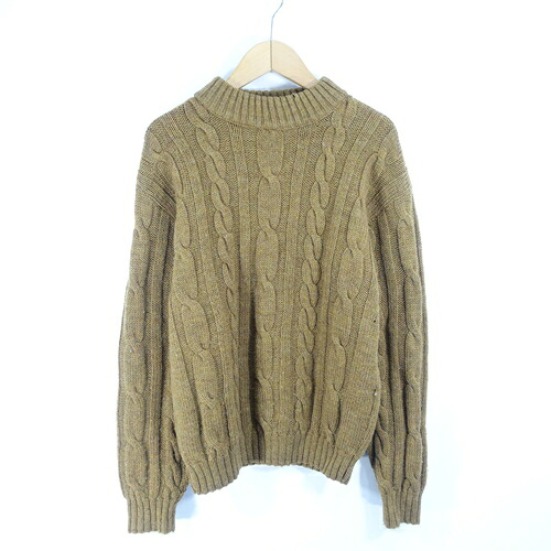 VINTAGE 80s TOWNCRAFT CABLE KNIT ヴィンテージ タウンクラフト ケーブルニット セーター 大名店【中古】｜union3 店