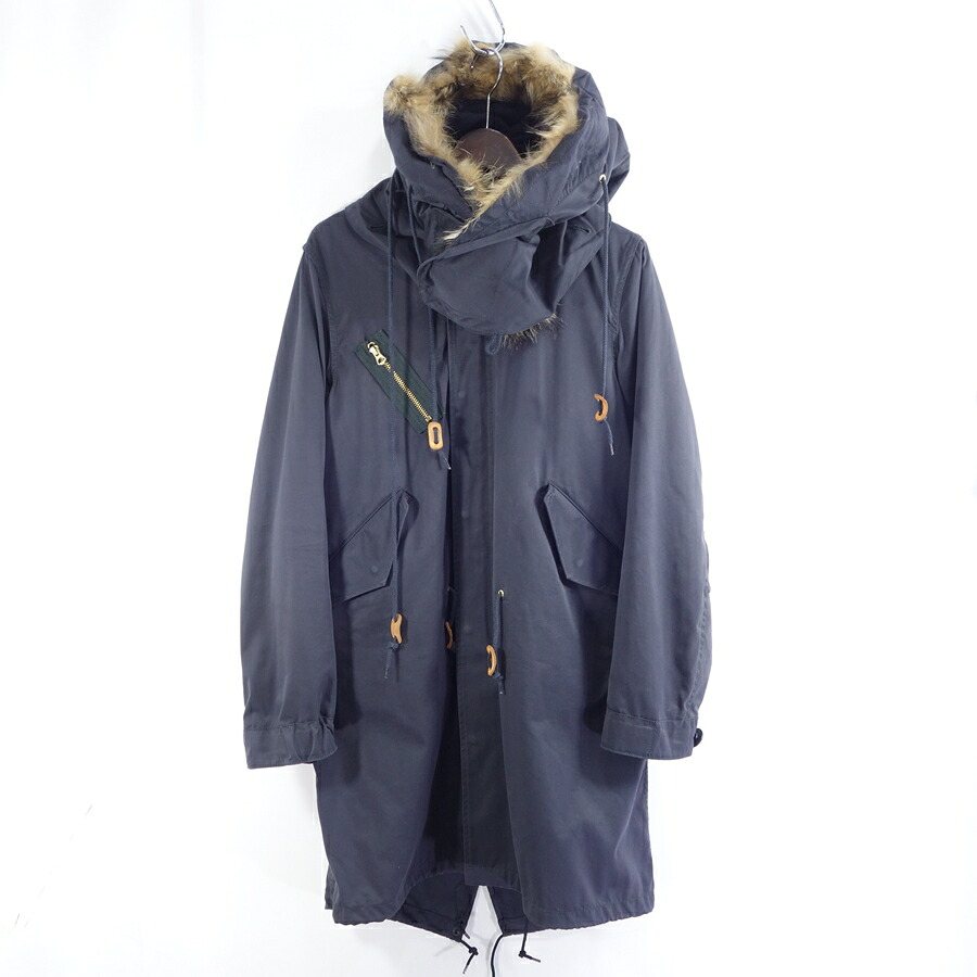 MARKA MODS COAT サイズ1 マーカ コヨーテファー ライナー付 モッズコート 大名店【中古】｜union3 店