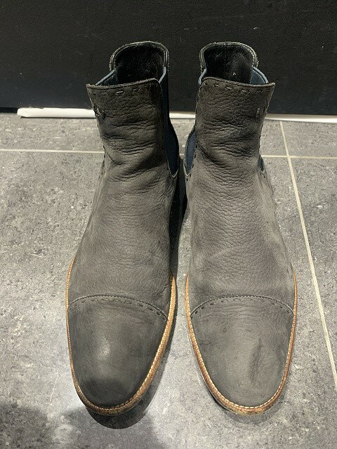 LOUIS VUITTON SIDE サイドゴアヌバックレザーブーツ BOOTS ルイ