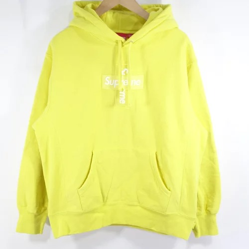 Supreme 20FW Cross Box Logo Hooded 黄色 Supreme Cross Box Logo Hooded Sweatshirt (FW20) - $168