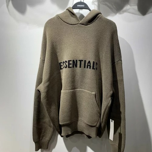 楽天市場】ESSENTIALS FEAR OF GOD 21aw KNIT HOODIE HARVEST Lサイズ