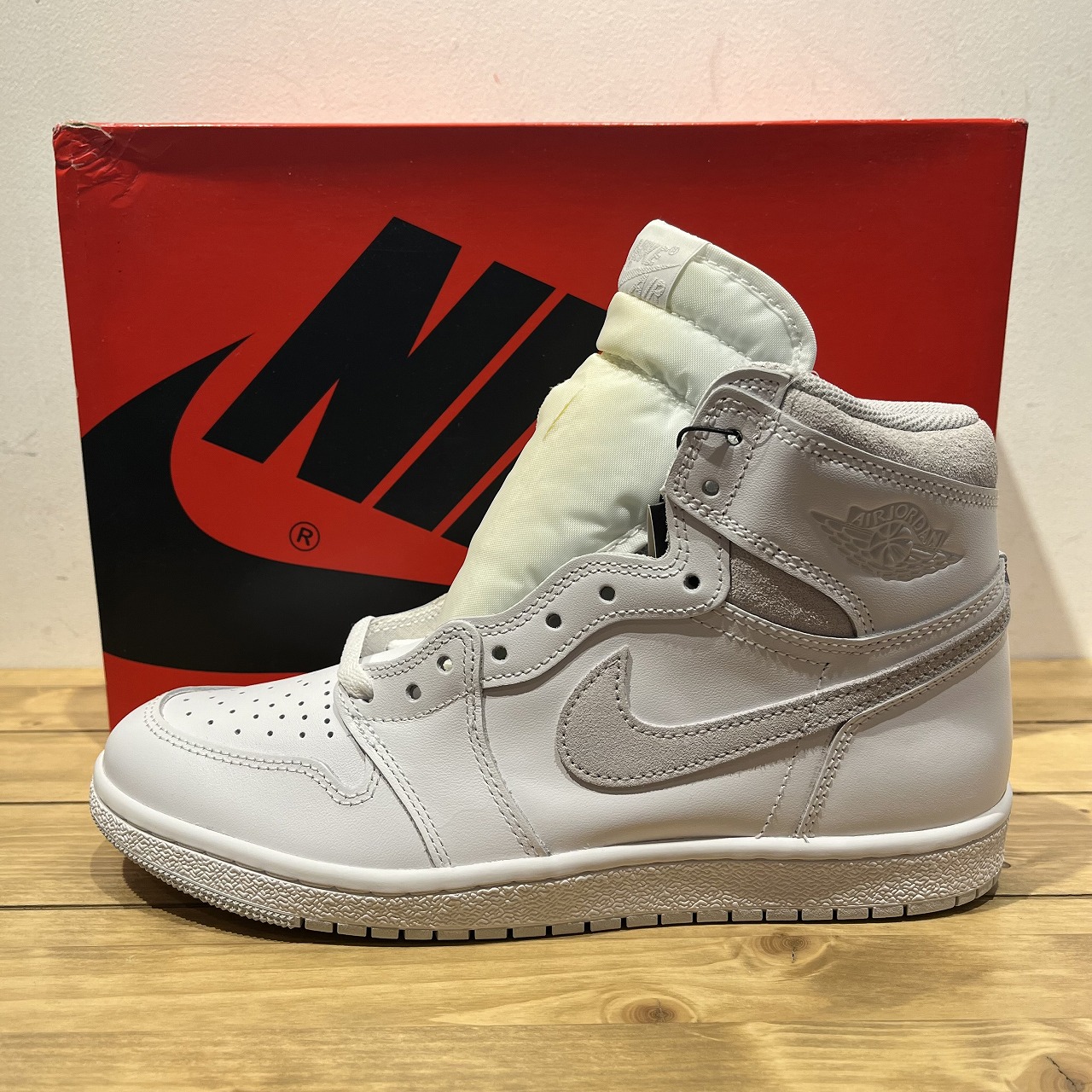 NIKE 21ss AIR JORDAN 1 HIGH 85 Neutral Grey 27糎 BQ4422-100 ナイキ エアジョーダン1御機嫌 自然的薄墨色 心斎橋店【中古】