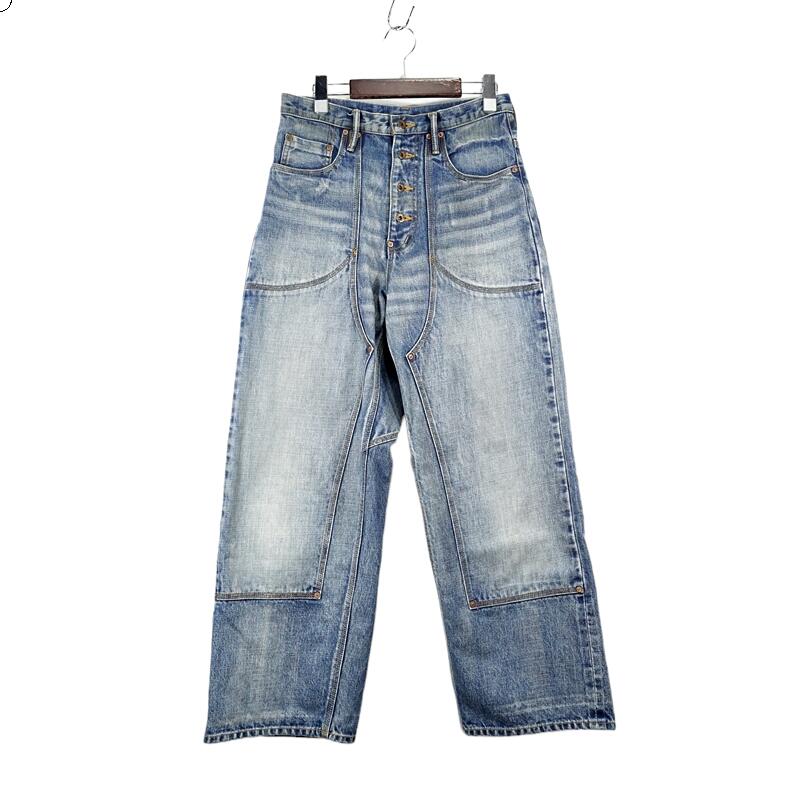 超特価sale開催】 SUGERHILL 22ss FADED DOUBLE KNEE DENIM PANTS