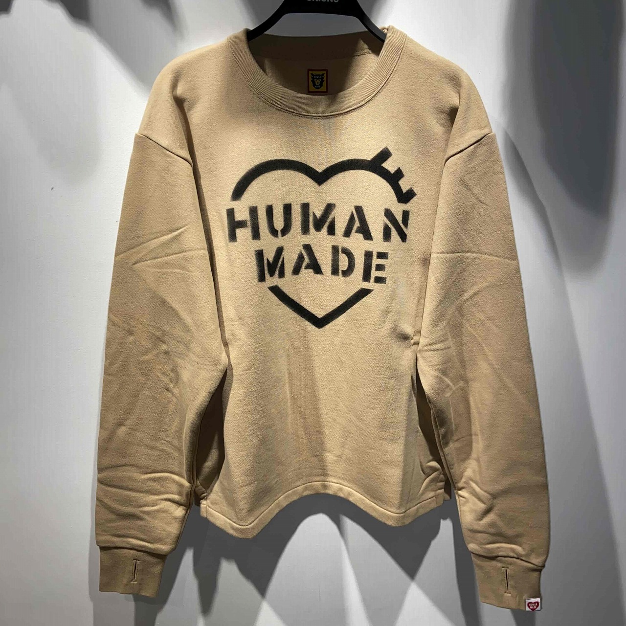 HUMAN MADE 22aw MILITARY SWEATSHIRT #1 Size-M HM24CS016 ヒューマンメイド ミリタリーロゴ スウェットシャツ 心斎橋店【中古】