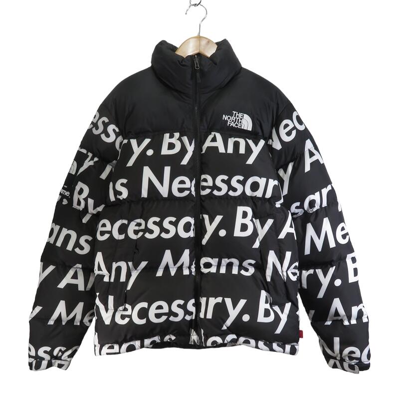 ノースフェイス× Supreme ヌプシオールレザーダウンジャケット Lサイズ シュプリーム SUPREME × ノースフェイス THE NORTH FACE Leather