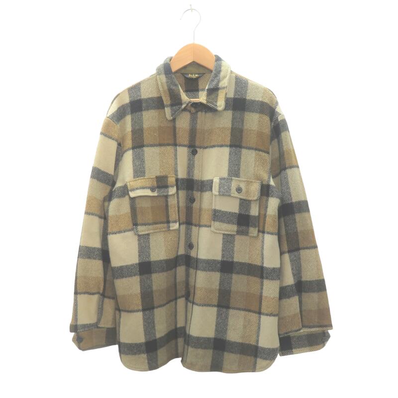 VINTAGE 60s h.i.s WOOL CHECK SHIRT HIS ヴィンテージ ビンテージ チェック ウール シャツ大名店【中古】