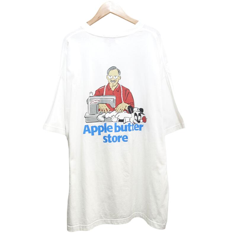 楽天市場】APPLE BUTTER STORE COLLEGE BEE LOGO TEE LT.BLUE SIZE XXL