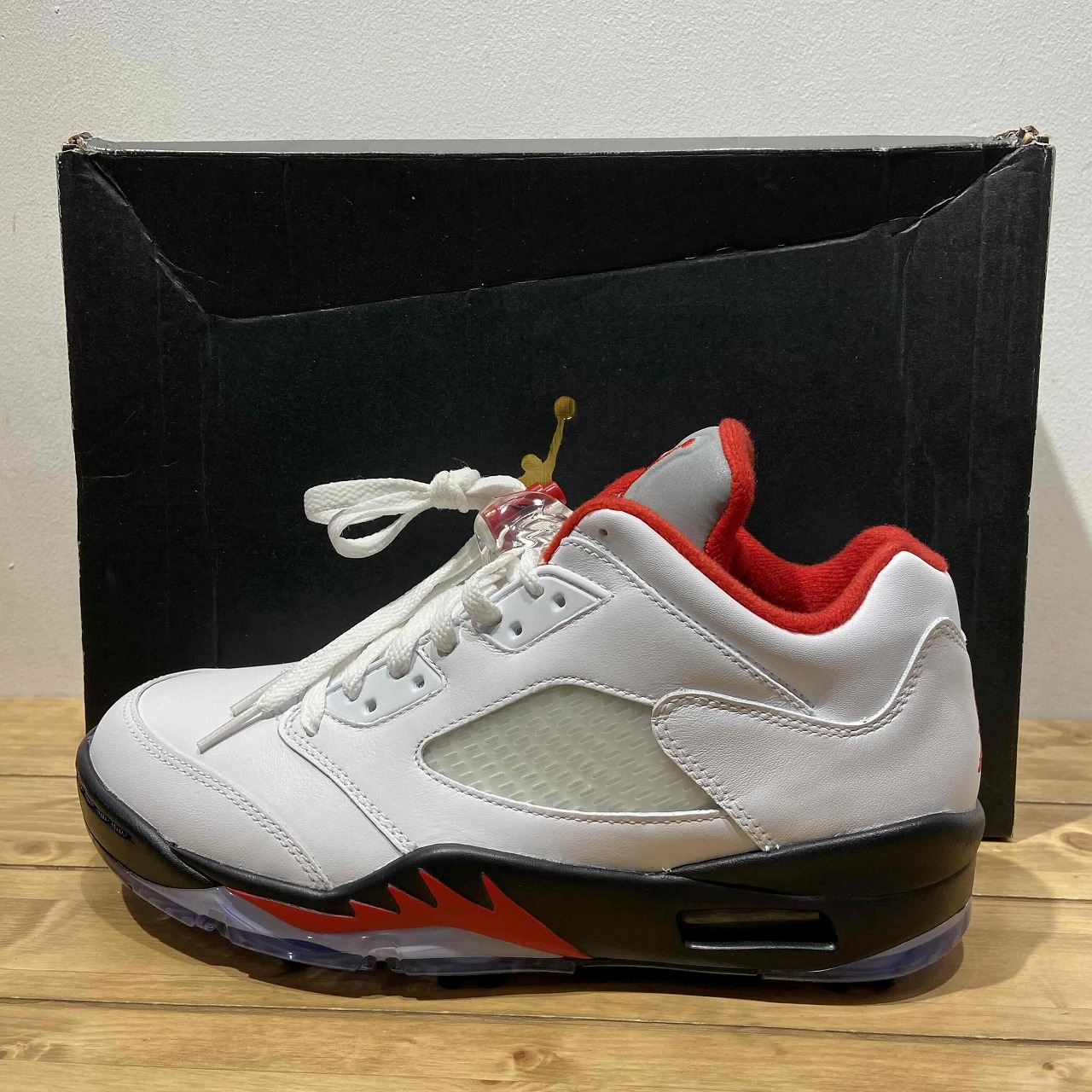 楽天市場】NIKE JORDAN 5 LOW GOLF BLACK METALLIC black/fire