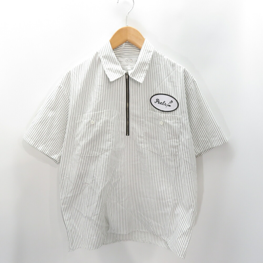 楽天市場】【中古】 Peels NYC (ピールズ) HALF ZIP WORK SHIRT ハーフ