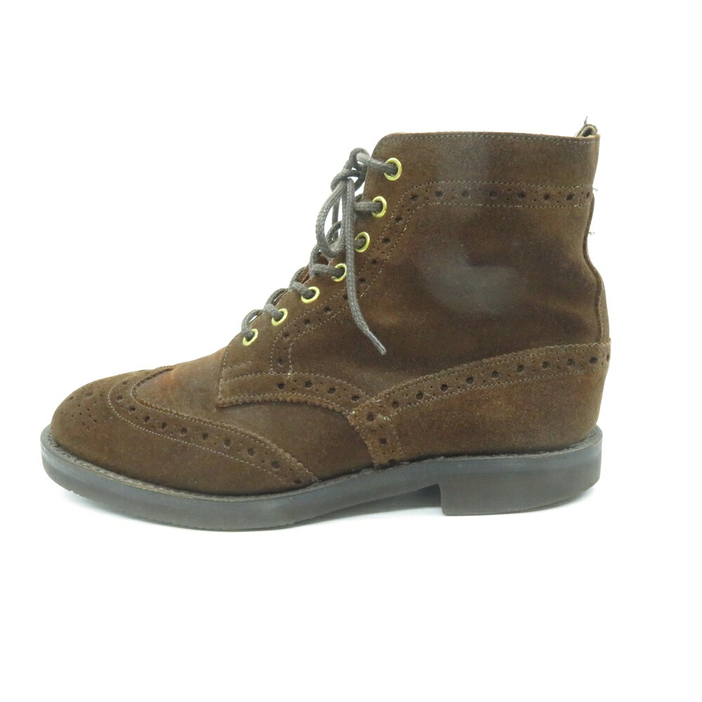 TRICKERS M2508 SUEDE BOOTS Size-25.5 トリッカーズ スエードクロス ブーツ シューズ 大名店【中古】