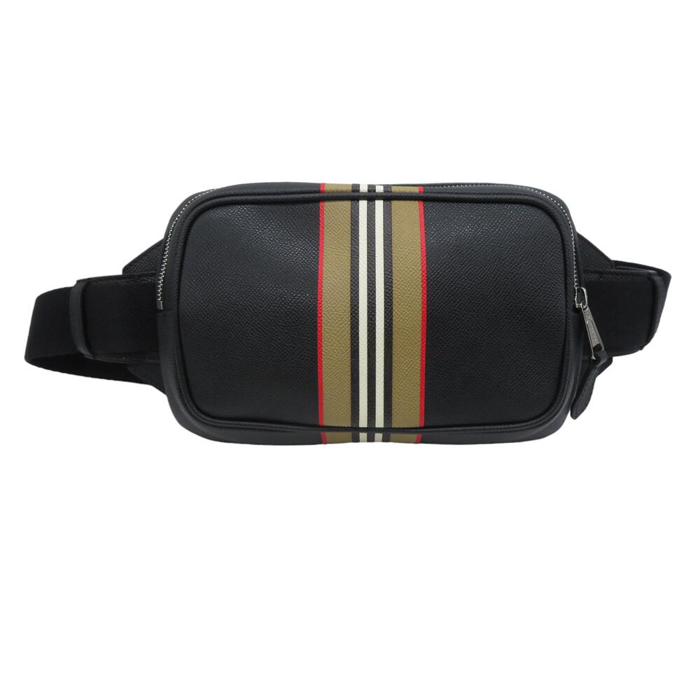 ボディーバッグ BURBERRY Icon Stripe Print Waist Bag Black 楽天市場】BURBERRY Icon Stripe Waist Bag バーバリー ストライプ