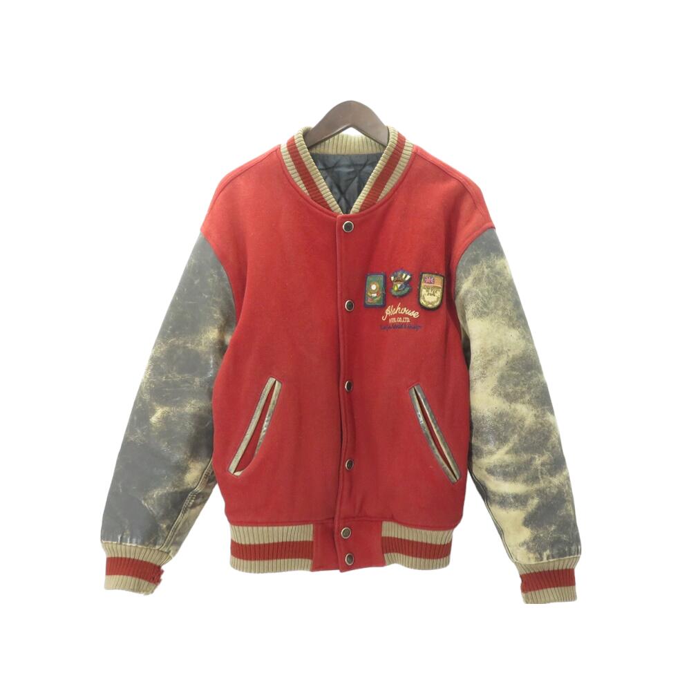 ラディアル　袖レザー　スタジャン　日本製 楽天市場】GAVIAL ガヴィル STADIUM JACKET 袖レザー スタジャン