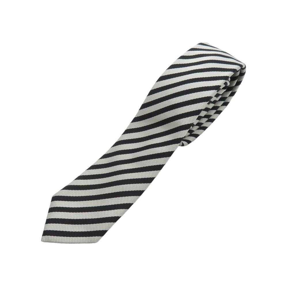 SAINT LAURENT PARISブラック ドット柄 ネクタイ SAINT LAURENT サンローラン 星柄 ネクタイ ブラック系【中古