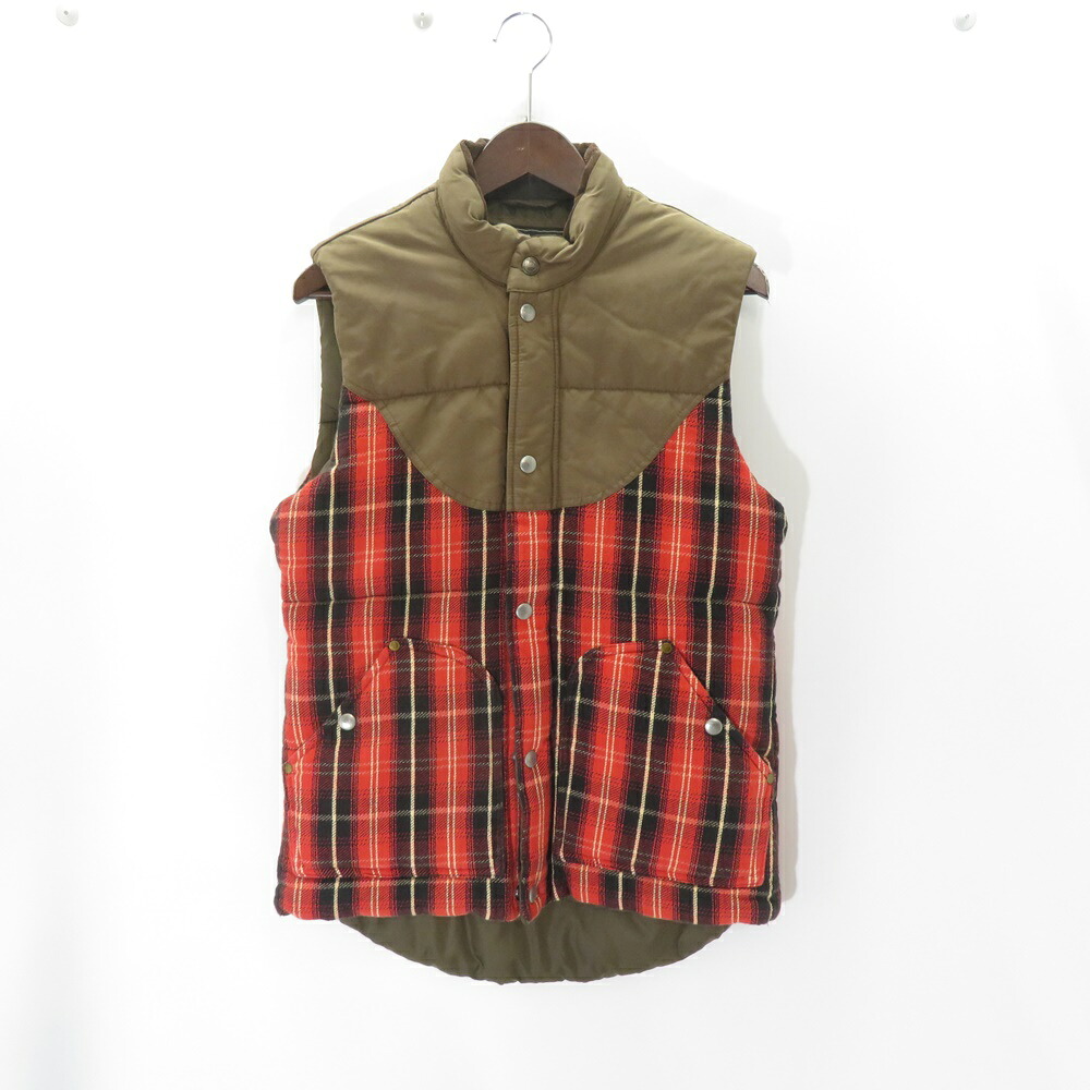 ANACHRONORM MT.RAINIER CHECK PADDED VEST アナクロノーム マウントレーニア チェック パデッド ベスト 大名店【中古】