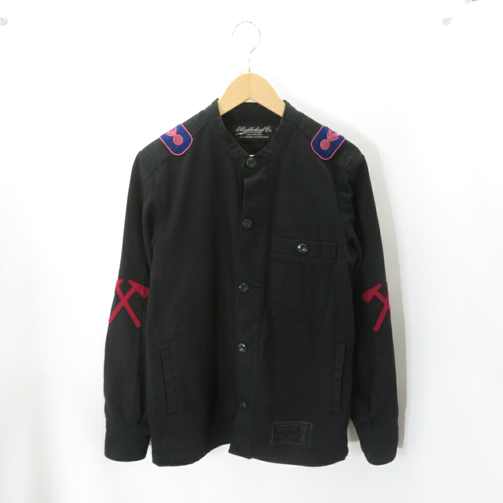 NEIGHBOURHOOD 17ss LINES / C-SHIRT.LS 171SPNH-SHM05 Size-S ネイバーフッド ラインズ シャツ ブラック 大名店【中古】|union3 店