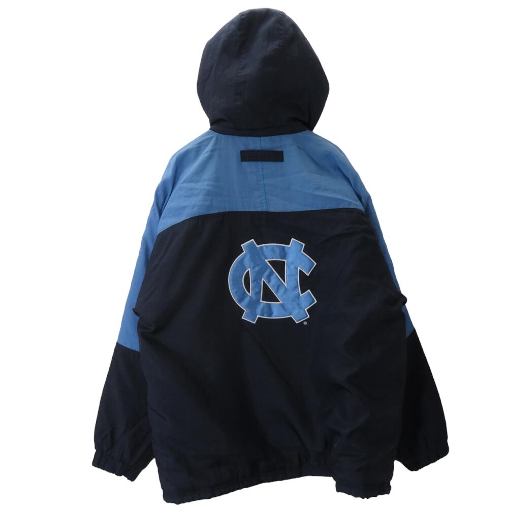 VINTAGE 90s NORTH CAROLINA PADDED JACKET LOGO ATHLETIC SIZE XL ヴィンテージ ノースカロライナ パデッド ナイロン ロゴアスレチック ジャケット 大名店【中古】