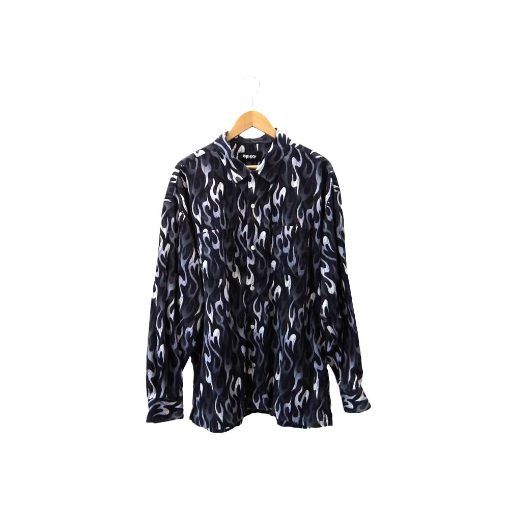 MASSES SHIRT FIRE L/S Size-L マシス ファイヤ シャツ フレイム 大名店【中古】｜union3 店