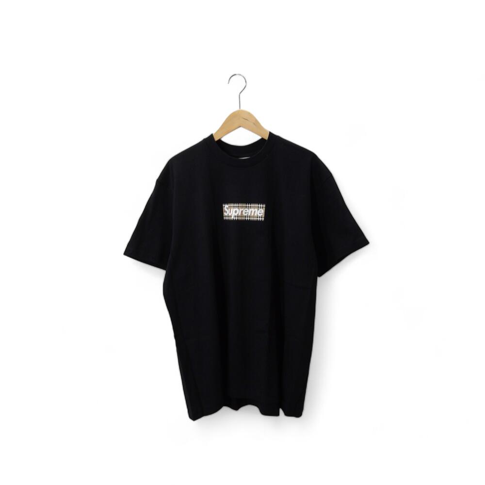 楽天市場】Supreme 22ss Burberry Box Logo Tee Black Size-L シュプリーム バーバリー ボックスロゴ  Tシャツ 大名店【中古】 : union3 楽天市場店