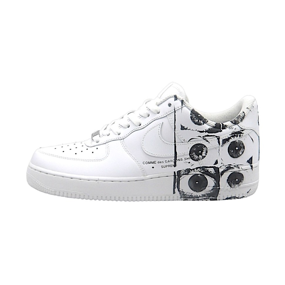 SUPREME COMME DES GARCONS SHIRT SIZE27.0cm NIKE AIR FORCE 1 923044-100 大名店【中古】