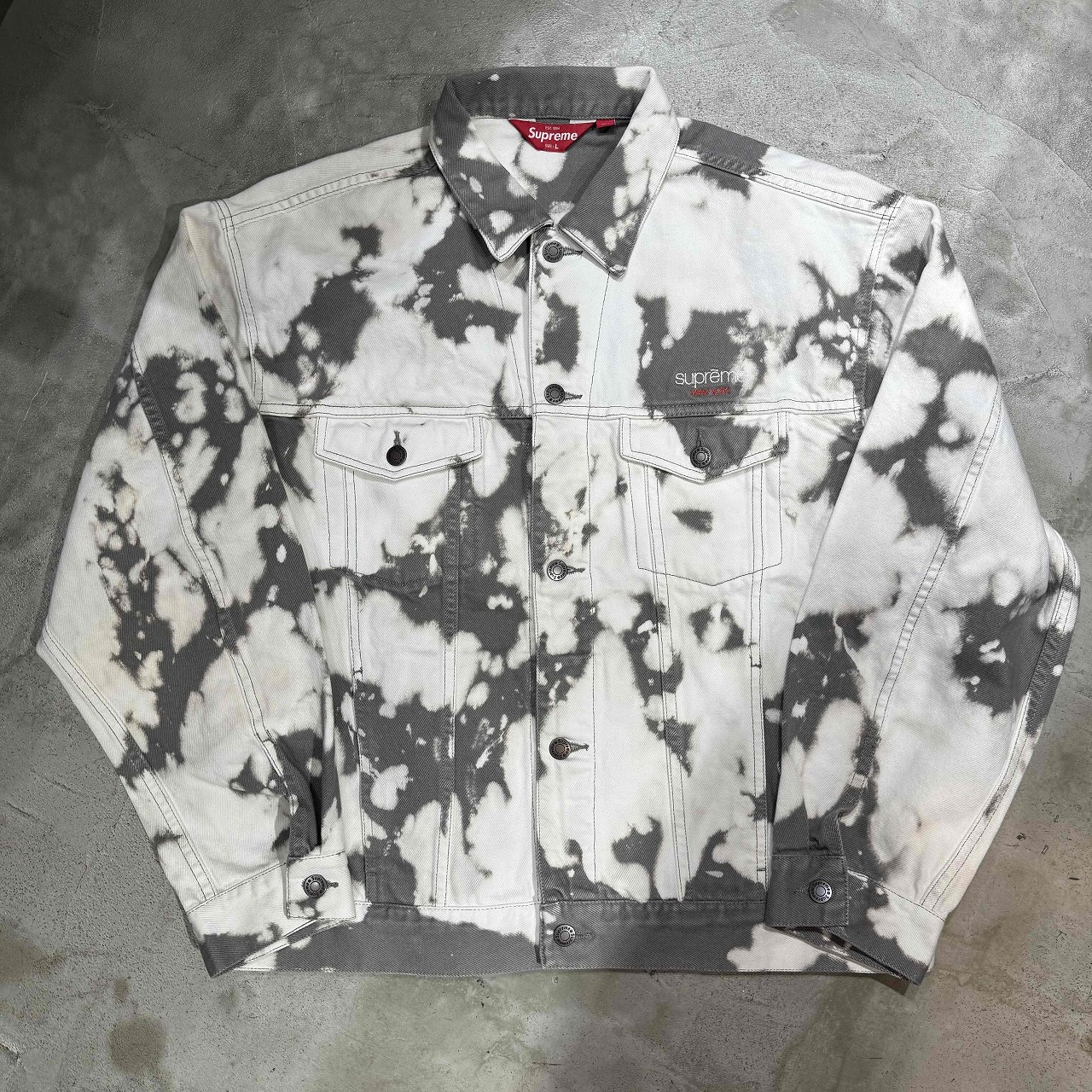 楽天市場】M【Supreme 22ss Inset Logo Denim Trucker Jacket