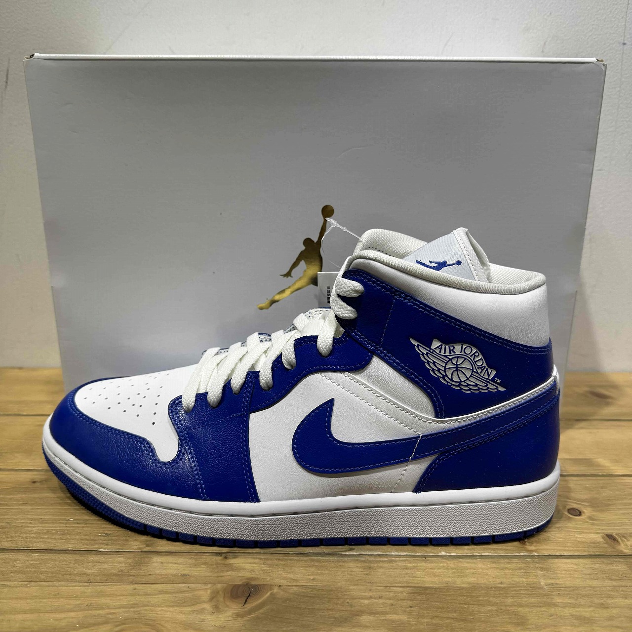 NIKE 2021 WMNS AIR JORDAN 1 MID "KENTUCKY BLUE" US12/JP29.0cm BQ6472-104 ナイキ エアジョーダン1 ミッド スニーカー 心斎橋店【中古】｜union3 店