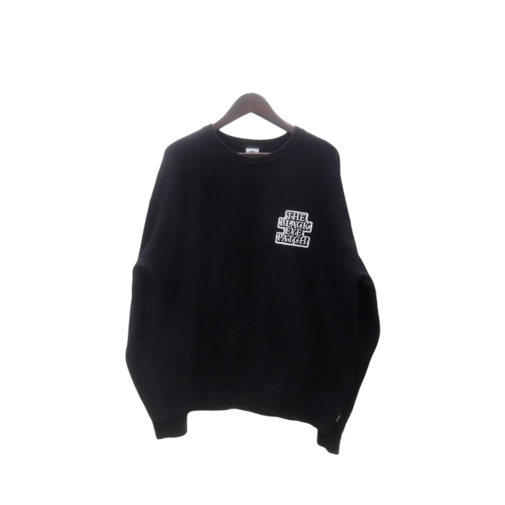 BLACK EYE PATCH 23aw CHINATOWN STORE CRENECK BLACK サイズXL ブラックアイパッチ 23aw チャイナタウン ストア クルーネック スウェット トレーナー プルオーバー 大名店【中古】｜union3 店