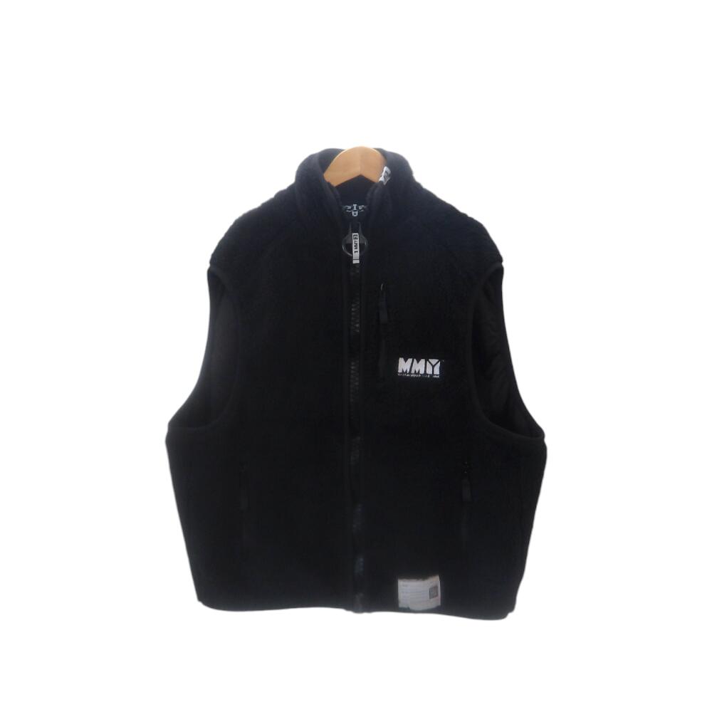 MIHARA YASUHIRO WIDE BACK BOA VEST BLACK サイズ46 A13VT592 ミハラ ヤスヒロ ワイド バック ボア ベスト 大名店【中古】