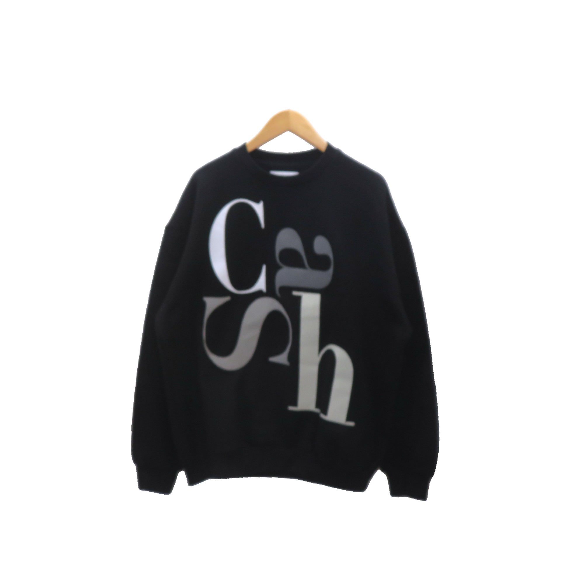 CASH ONLY BIG LETTER CREWNECK サイズL キャッシュオンリー ビッグ レター クルーネック 大名店【中古】