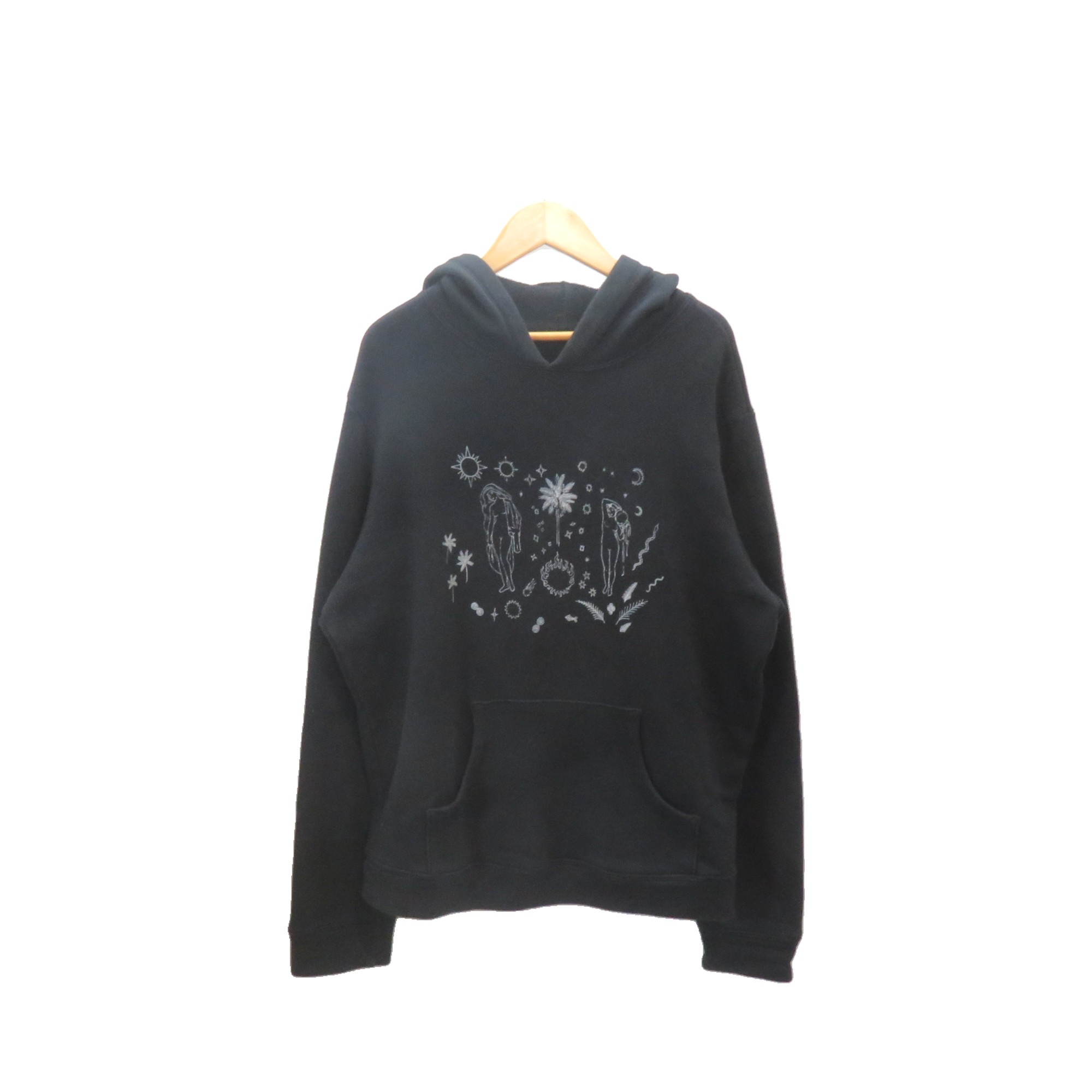 THE ELDER STATESMAN GRAFFITI HOODIE BLACK サイズM ジ エルダー ステイトマン グラフィティー フーディー パーカー 大名店【中古】 8,140円