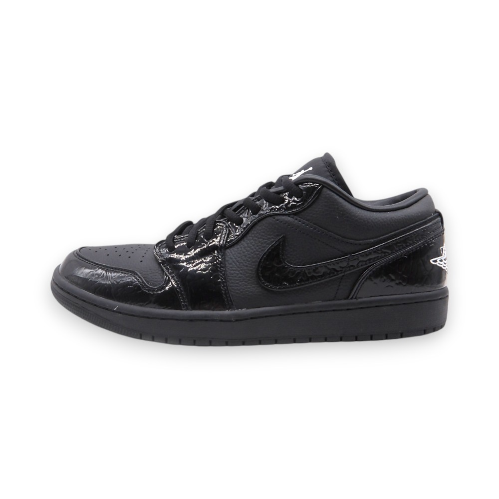 NIKE 2024 WMNS AIR JORDAN 1 LOW SE BLACK CROC サイズ28.0cm HJ7743-010 箱有 ナイキ 2024 ウィメンズ エア ジョーダン ワン ロー スペシャルエディション ブラック クロック スニーカー 大名店【中古】｜union3 店