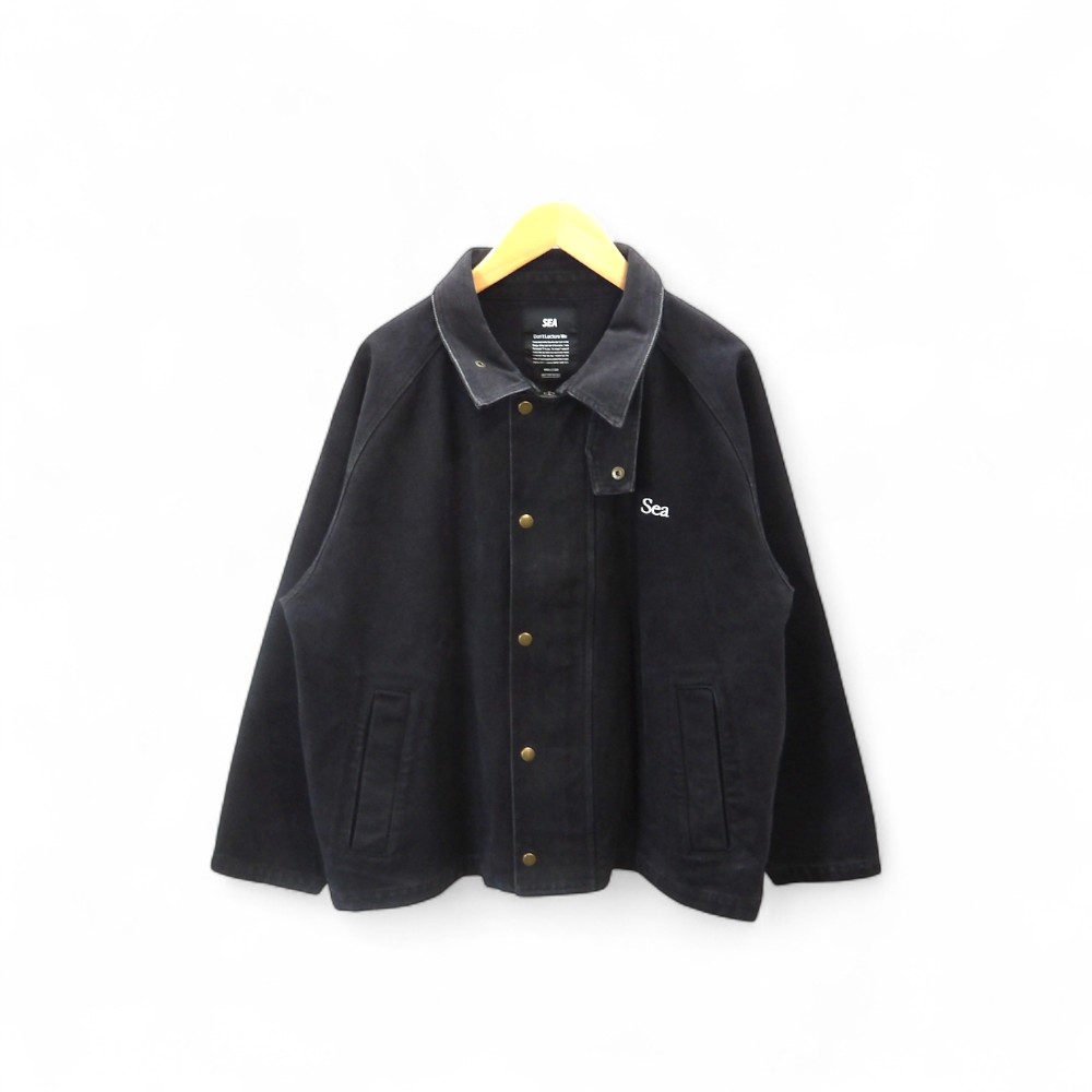 WIND AND SEA DENIM JACKET BLACK サイズM WDS-O-GEN-23-Q2-JK-03 ウィンダンシー デニム ジャケット アウター 大名店【中古】