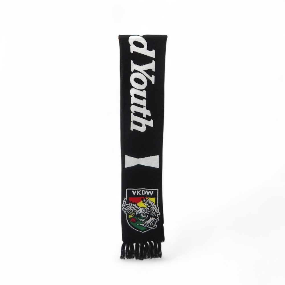 WASTED YOUTH FOOTBALL SCARF BLACK WY25GD003 ウェイステッドユース フットボール スカーフ マフラー ヴェルディ 大名店【中古】