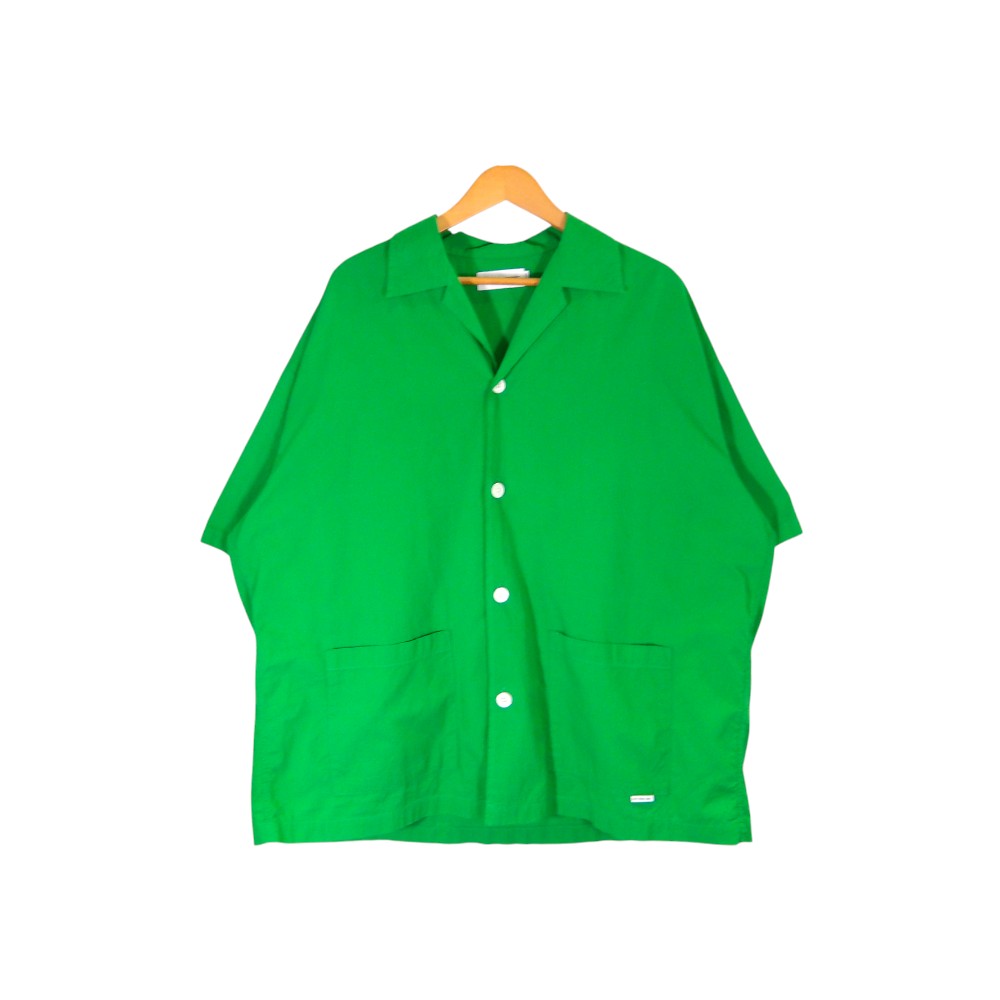 COOTIE 24ss FINX COTTON CORDLANE OPEN COLLAR S/S SHIRT サイズM クーティー フィンクス コットン コードレーン オープンカラー ショートスリーブ シャツ トップス 大名店【中古】