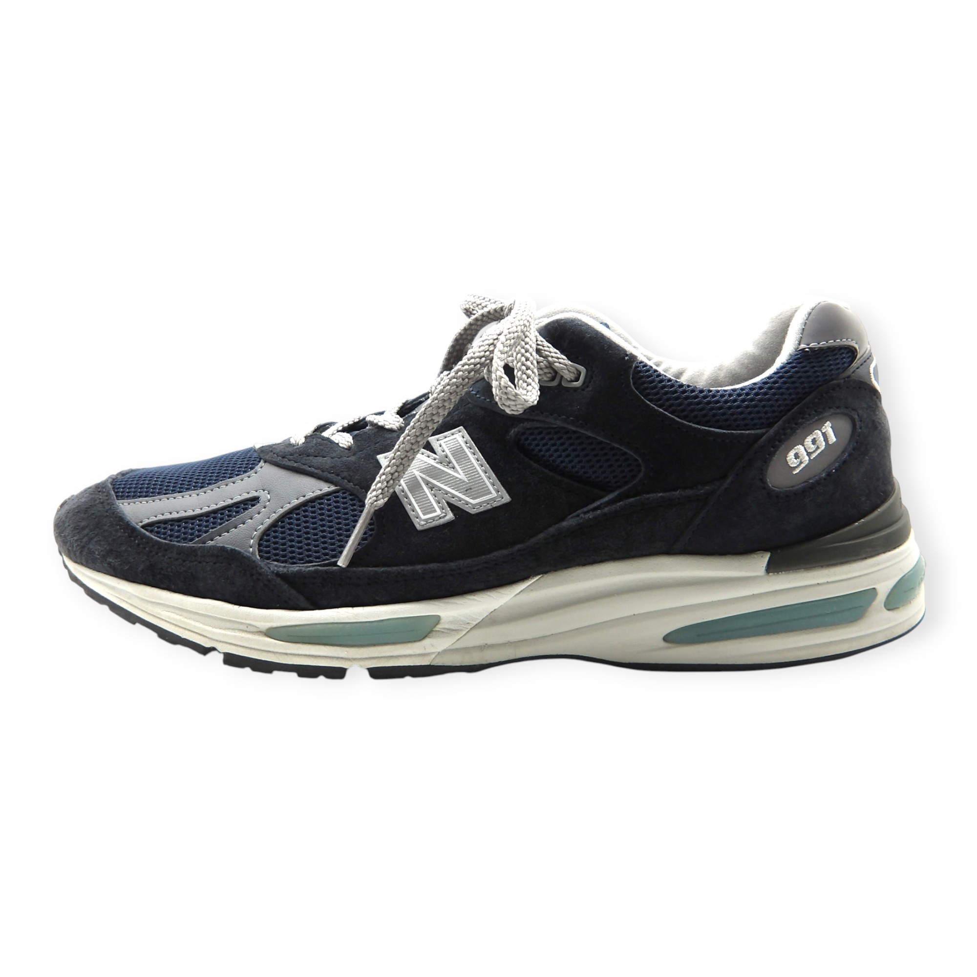 NEW BALANCE MADE IN UK U991NV2 NAVY 大きさ29.0珊 箱有 ニュー平衡にする お手伝いさんはたご屋UK スニーカー 大名店【中古】