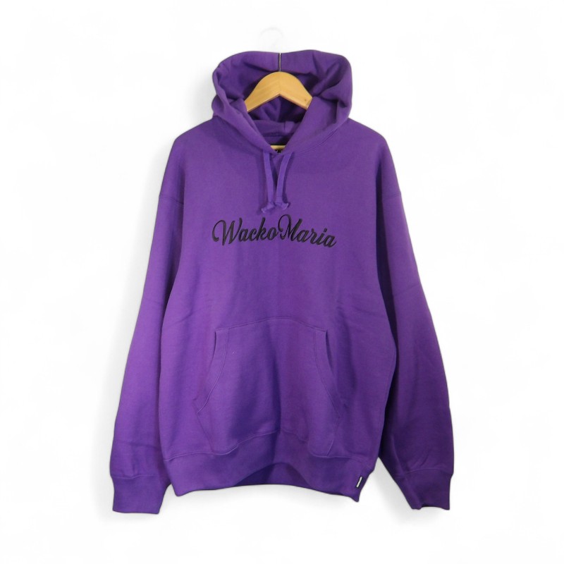WACKO MARIA 25aw MIDDLE WEIGHT PULLOVER HOODED SWEATSHIRT PURPLE サイズL ワコマリア ミドルウェイト プルオーバー スウェットパーカー 大名店【中古】