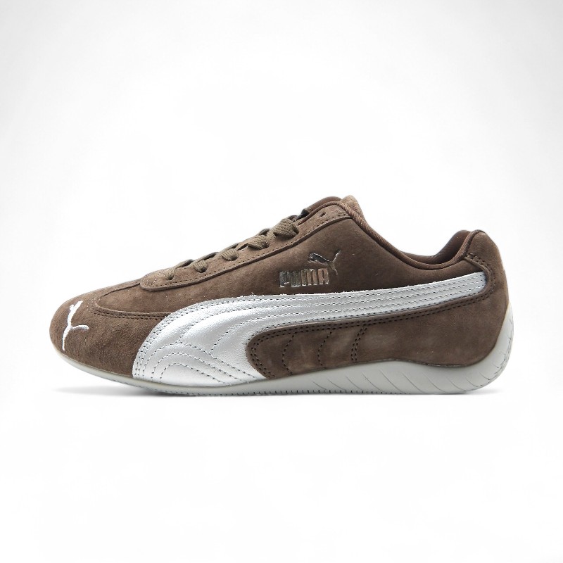 PUMA SPEEDCAT SD CHOCOLATE PUMA SILVER サイズ27.0cm 403548-01 箱有 プーマ スピードキャット エスディー チョコレート プーマシルバー スニーカー 大名店【中古】|union3 店