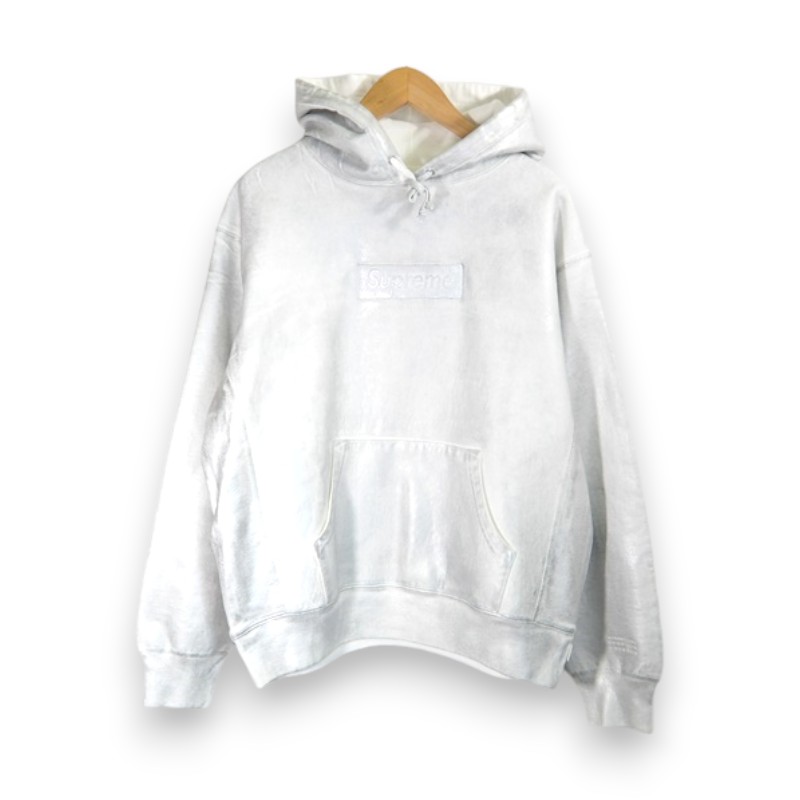 SUPREME 24ss MM6 Box Logo Hooded Sweatshirt White サイズS シュプリーム エムエム6 ボックスロゴ フーデッドスウェットシャツ パーカー MAISON MARGIELA メゾンマルジェラ 大名店【中古】