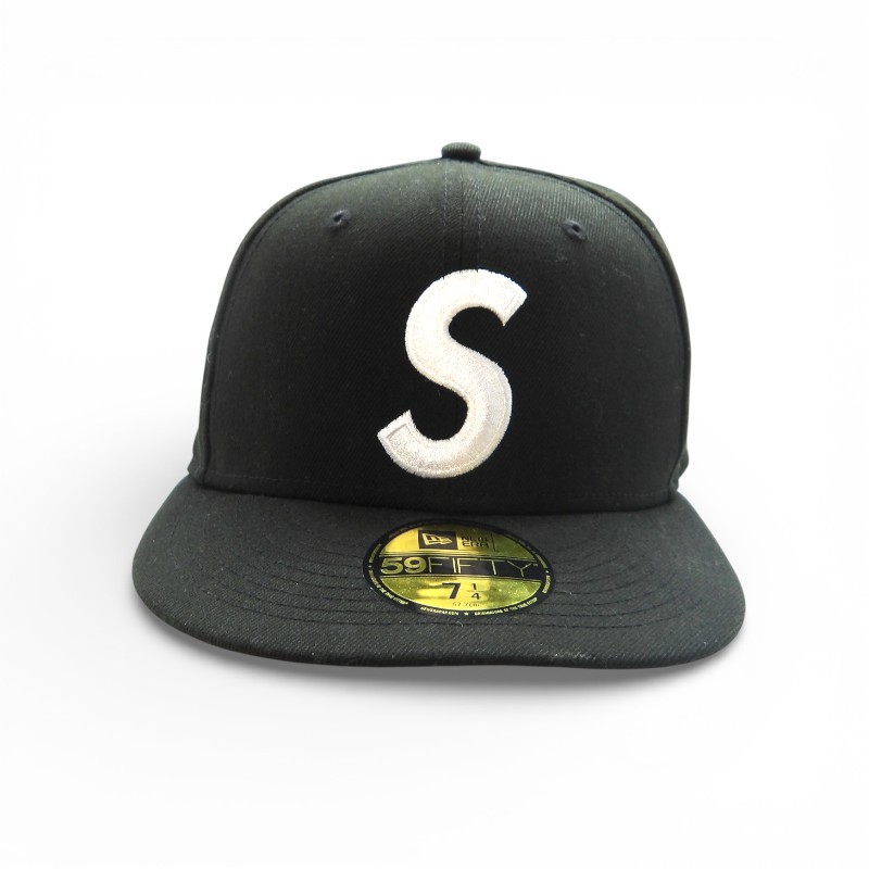 SUPREME 23aw JESUS PIECE S LOGO NEW ERA BLACK サイズ7 1/4(57.5cm) シュプリーム ジーザス ピース Sロゴ ニューエラ キャップ 帽子 大名店【中古】
