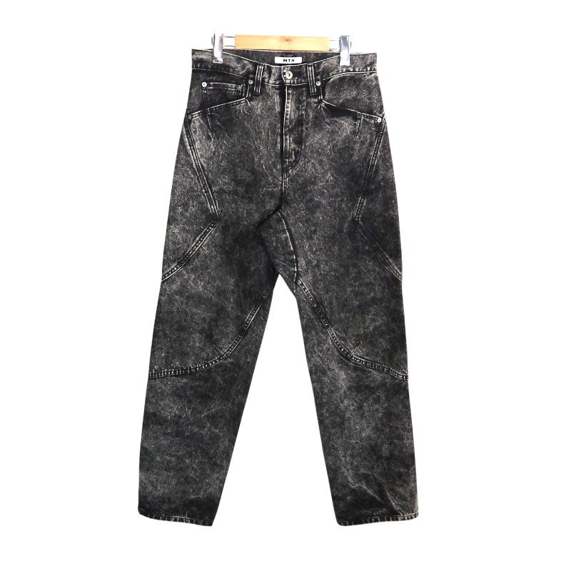 NTN 3D 5POCKET PANTS BLACK サイズ1 24-NF018061 エヌティーエヌ 5ポケット パンツ デニムパンツ ジーンズ 変形 大名店【中古】