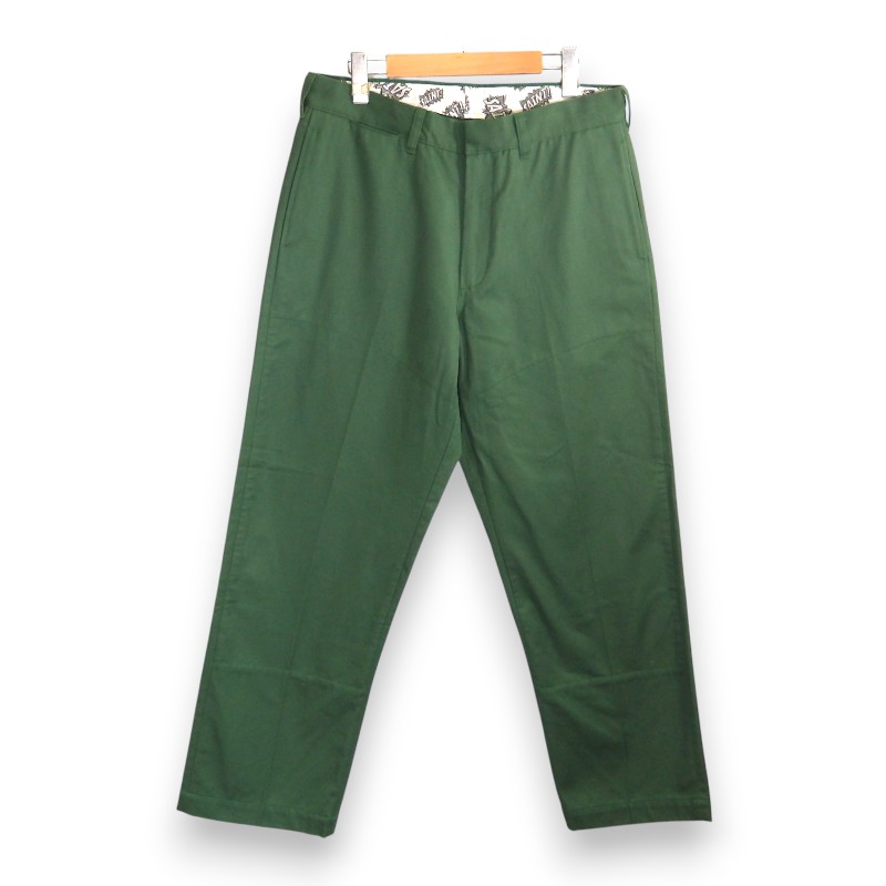 SAINT Mxxxxxxx 25ss CHINO WIDE PANTS GREEN サイズL セントマイケル チノ ワイド パンツ ボトムス 大名店【中古】