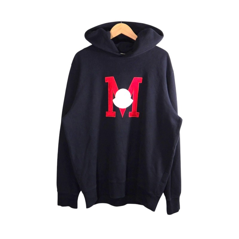 MONCLER 24ss FELPA CON CAPPUCCIO NAVY サイズXL J10918G00012 899WC モンクレール フェルパ コン カプッチョ フーディー パーカー トップス モンクレール 大名店【中古】