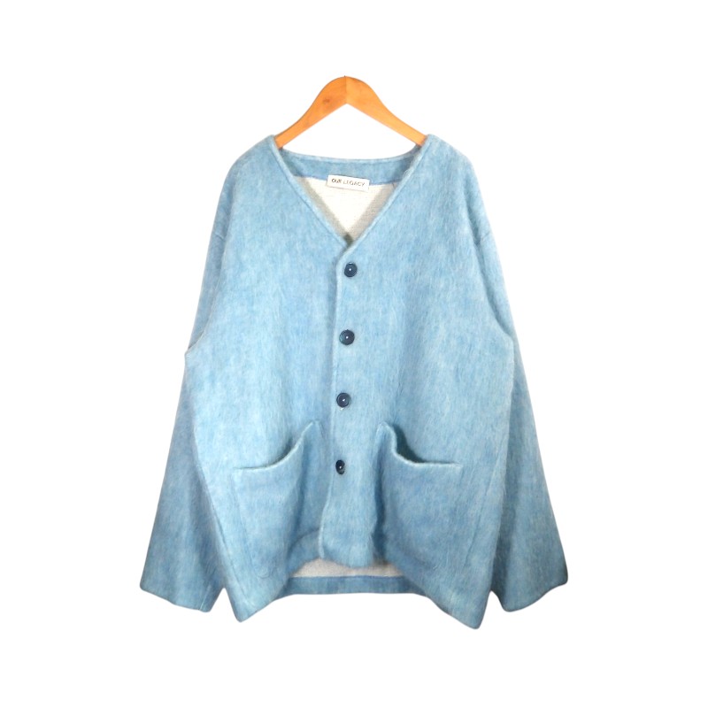 OUR LEGACY 22ss BABY BLUE MOHAIR M4206CBBM アワーレガシー ベイビーブルー モヘア カーディガン 大名店【中古】