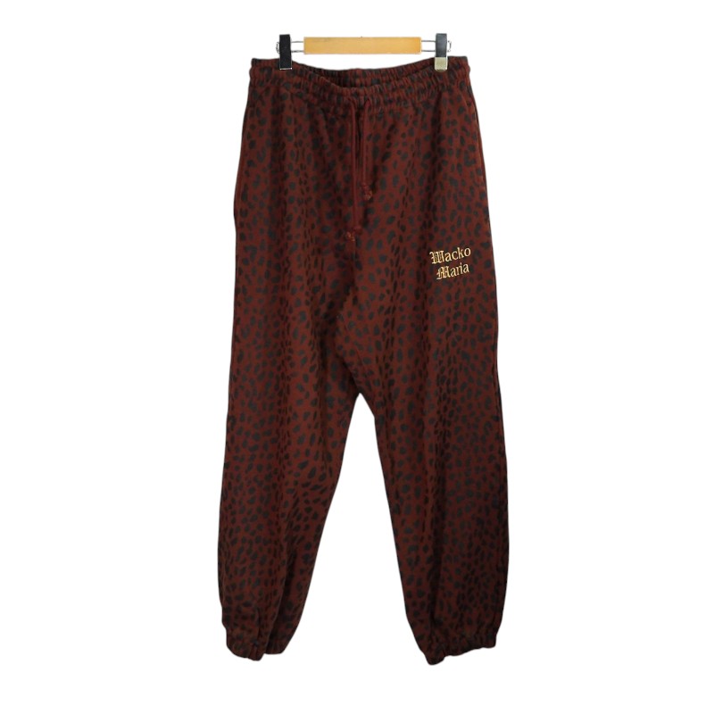 WACKO MARIA 22aw LEOPARD HEAVY WEIGHT SWEAT PANTS サイズXL ワコマリア レオパード ヘビー ウェイト スウェット パンツ ボトムス 大名店【中古】