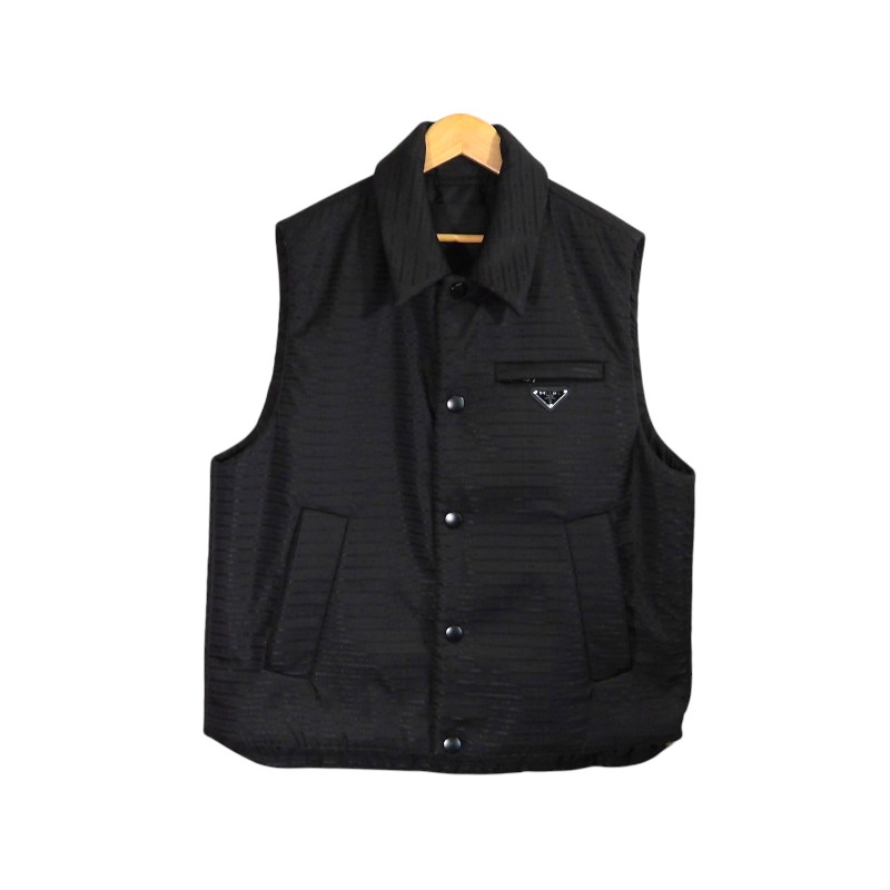 PRADA RE-NYLON PADDED VEST BLACK 大きさ52 SGC058 S221 プラダ リナイロン パデッド より良い トップス 大名店【中古】
