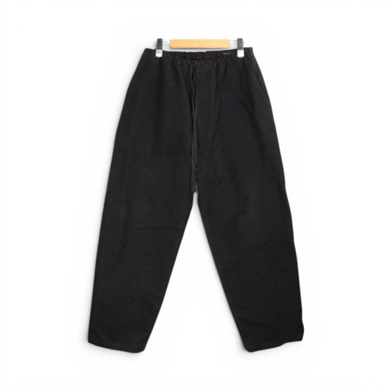 COMOLI 25aw MOLESKIN DRAWSTRING PANTS BLACK サイズ2 C03-03021 コモリ モールスキン ドローストリング パンツ 大名店【中古】｜union3 店
