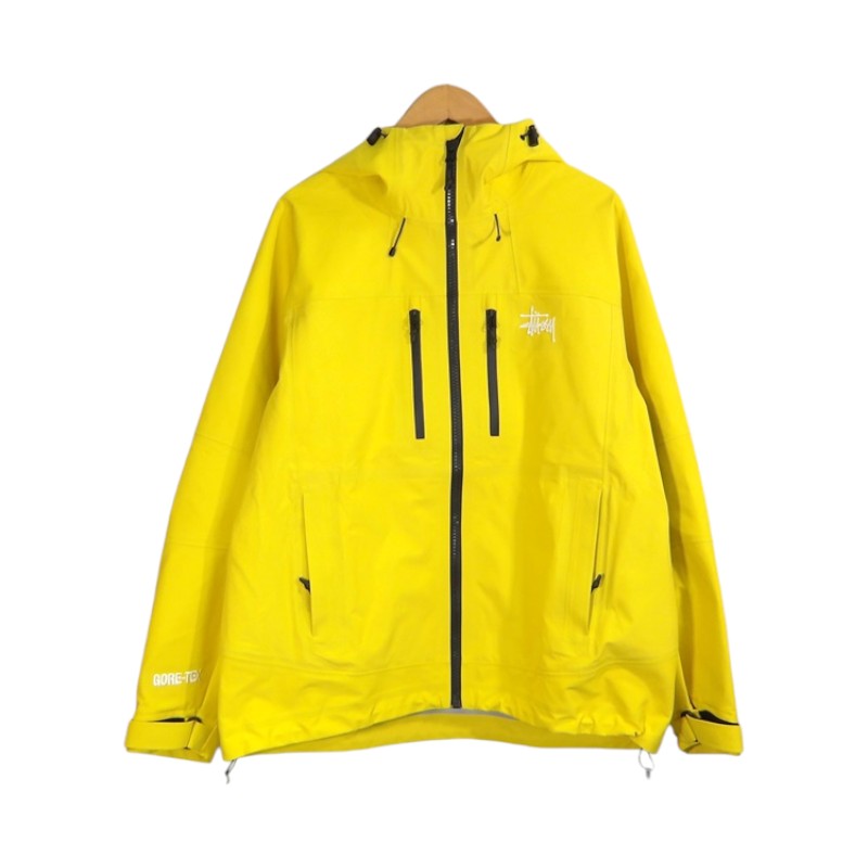 STUSSY 25aw GORE-TEX GUIDE SHELL JACKET YELLOW サイズS 115880 ステューシー ゴアテックス ガイドシェル ジャケット 大名店【中古】｜union3 店