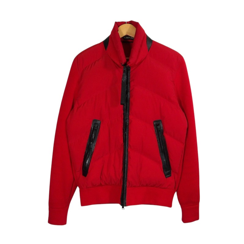 TOM FORD DOWN KNIT JACKET サイズ46 KZY006 YMK008S23 トムフォード ダウン ニット ジャケット アウター 大名店【中古】