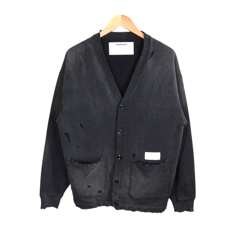 NEIGHBORHOOD 25ss SAVAGE SWEAT CARDIGAN LS BLACK サイズM 251OKNH-CSM03 ネイバーフッド サベージ スウェット カーディガン ロングスリーブ トップス 大名店【中古】｜union3 店